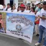 La muerte del niño Dilan Camilo Erazo, en Argelia, Cauca, motivó una marcha por la paz en Popayán