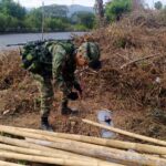 Ejército ubicó destruyó campo minado en uba via del municipio de Suárez, Cauca