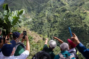 Un cable aéreo transforma la logística Cafetera en el municipio de La Vega, Cauca