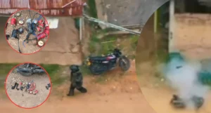 Desactivación de motocicleta con explosivos en el corregimiento de El Plateado, Argelia