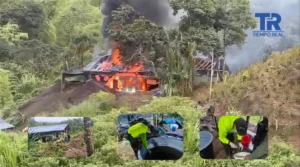 Golpe al narcotráfico en zona rural de Popayán, con la destrucción de dos laboratorios de cocaína